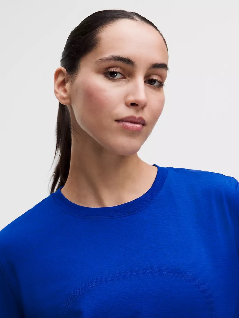Lululemon Swiftly Relaxed Long Sleeve Shirt Size 8 NWT Clubhouse Blue/Jet Stream - Picture 4 of 10